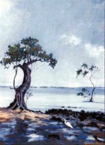 Coastwatcher Gillian Rich, acrylic 2004 Photo courtesy Bayside Bulletin