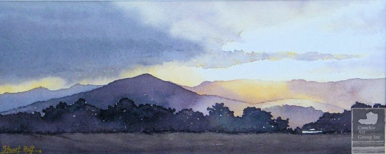 Image of artwork Sunset over Mt. Edwards