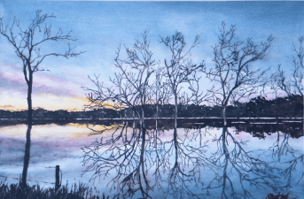 Sunset over Wyaralong Dam_SH